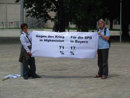 Gegen den Afghanistankrieg - bei der SPD