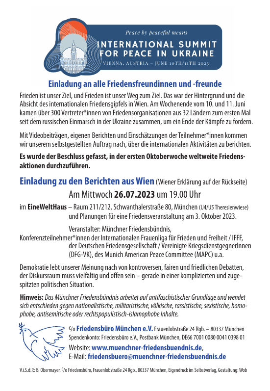 Flyerbild Wien 10./11.07.2023