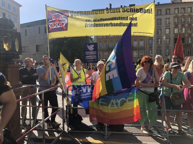 Transps am Marienplatz, so ..