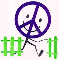 Wanderndes Peacezeichen ..